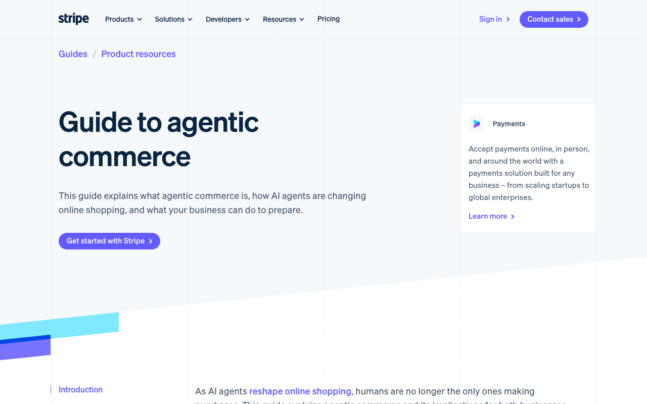 Stripe agentic commerce guide