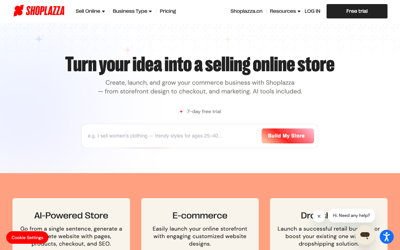 Shoplazza international ecommerce platform