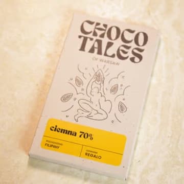 Tabliczka ciemna 70% Filipiny z żółtą etykietą