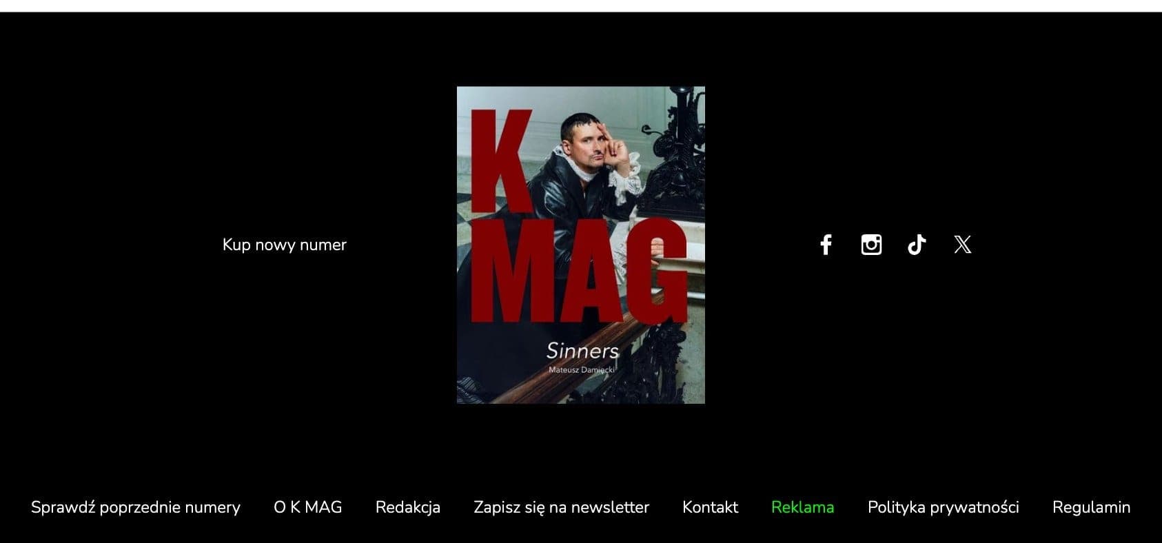 Stopka kmag.pl z linkiem „Kup nowy numer”