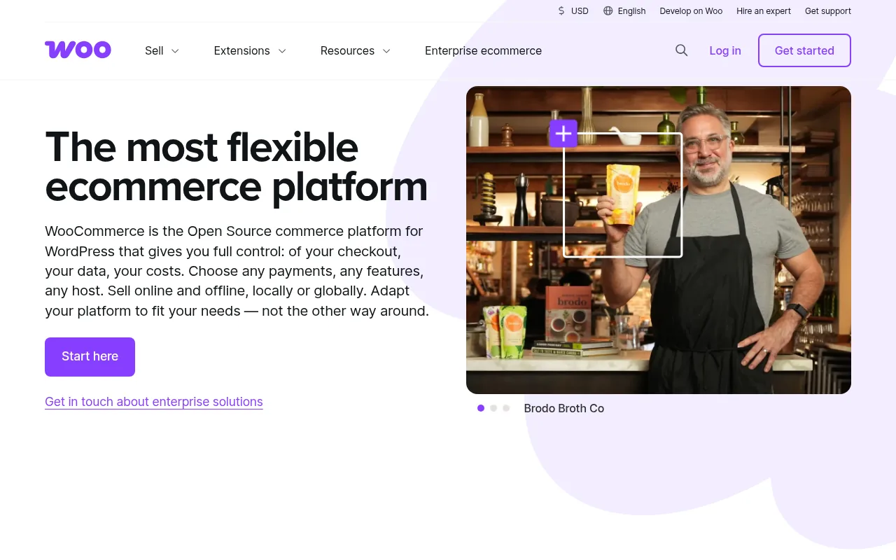 The WooCommerce homepage
