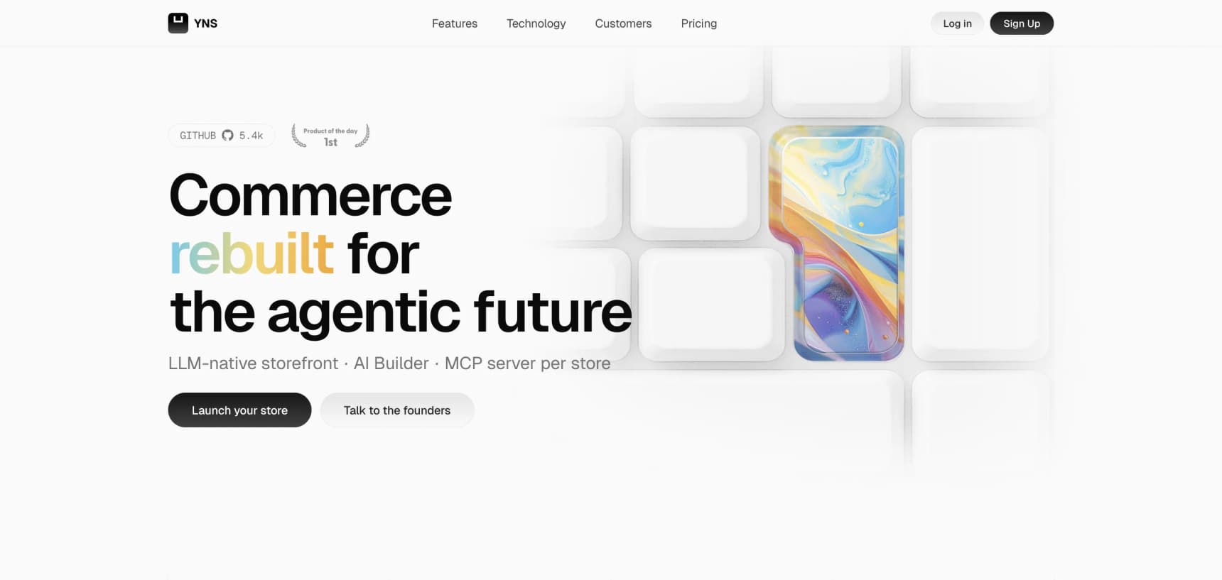Your Next Store homepage