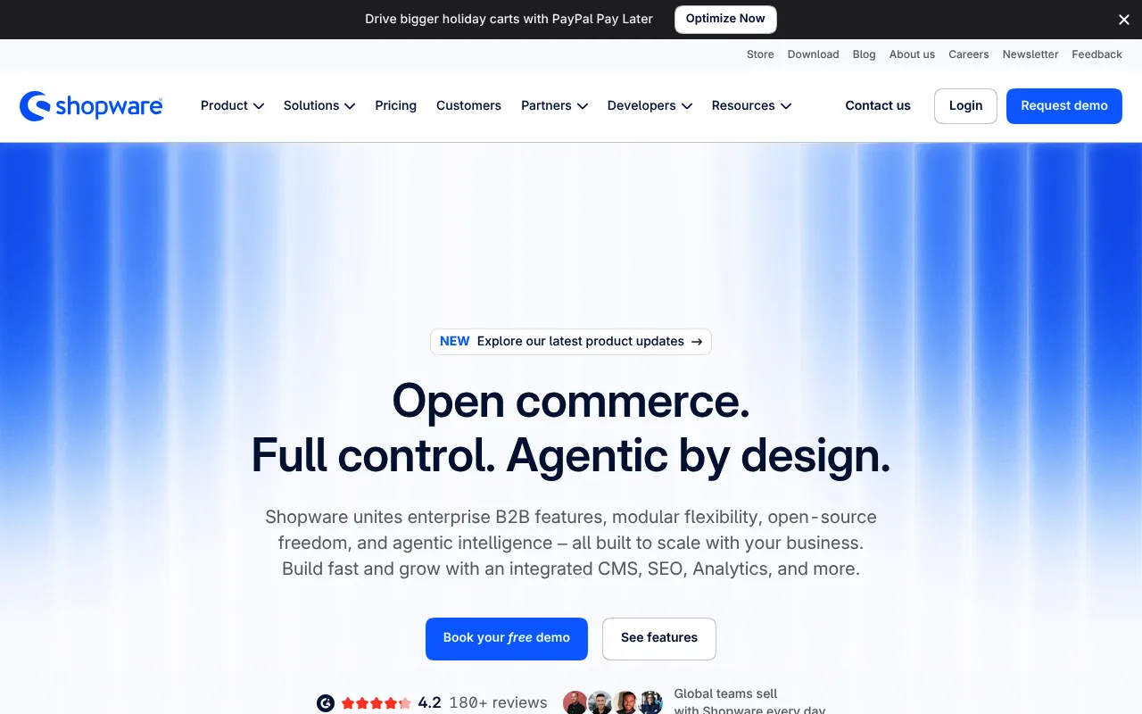 Shopware homepage