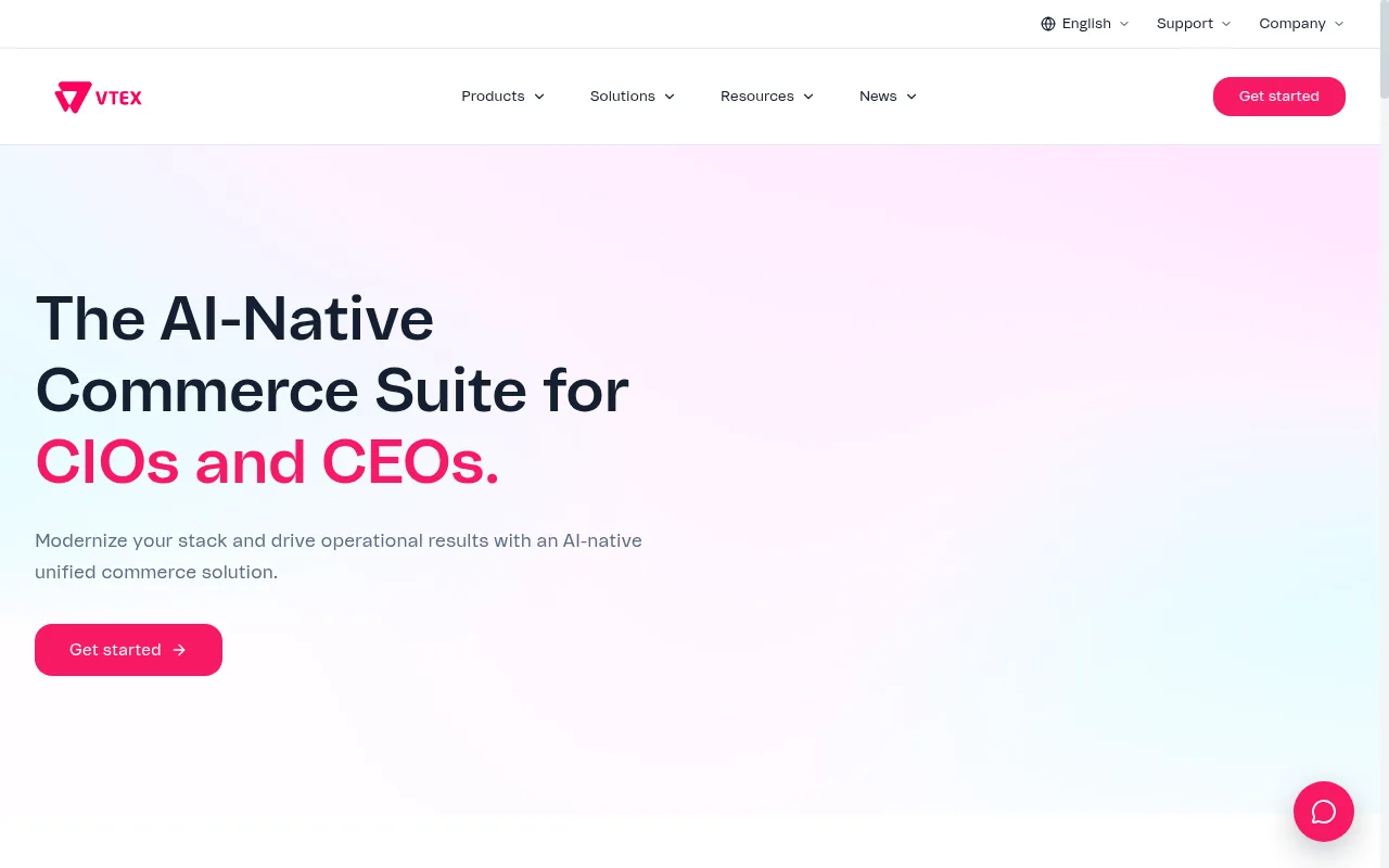 VTEX homepage