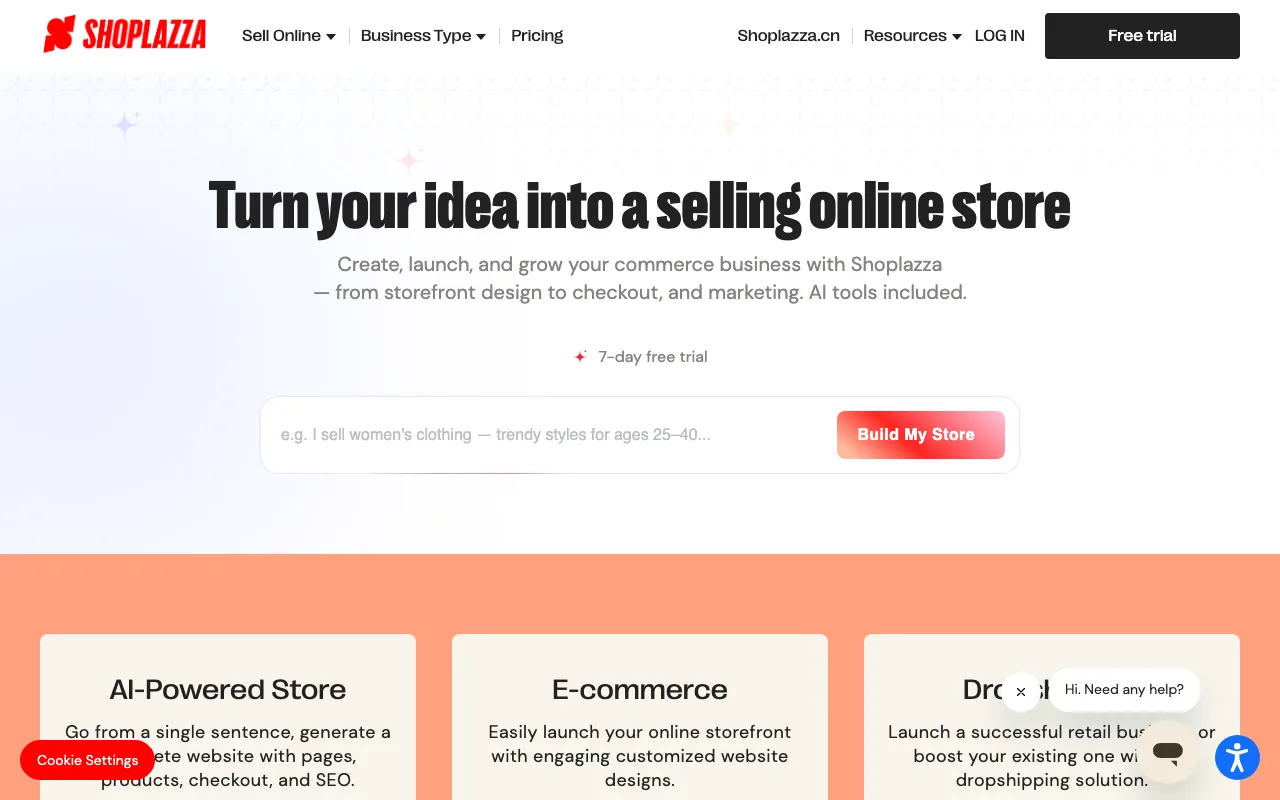 Shoplazza international ecommerce platform
