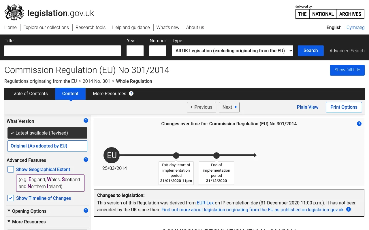 The EU regulation that added the chromium VI limit for leather articles to REACH