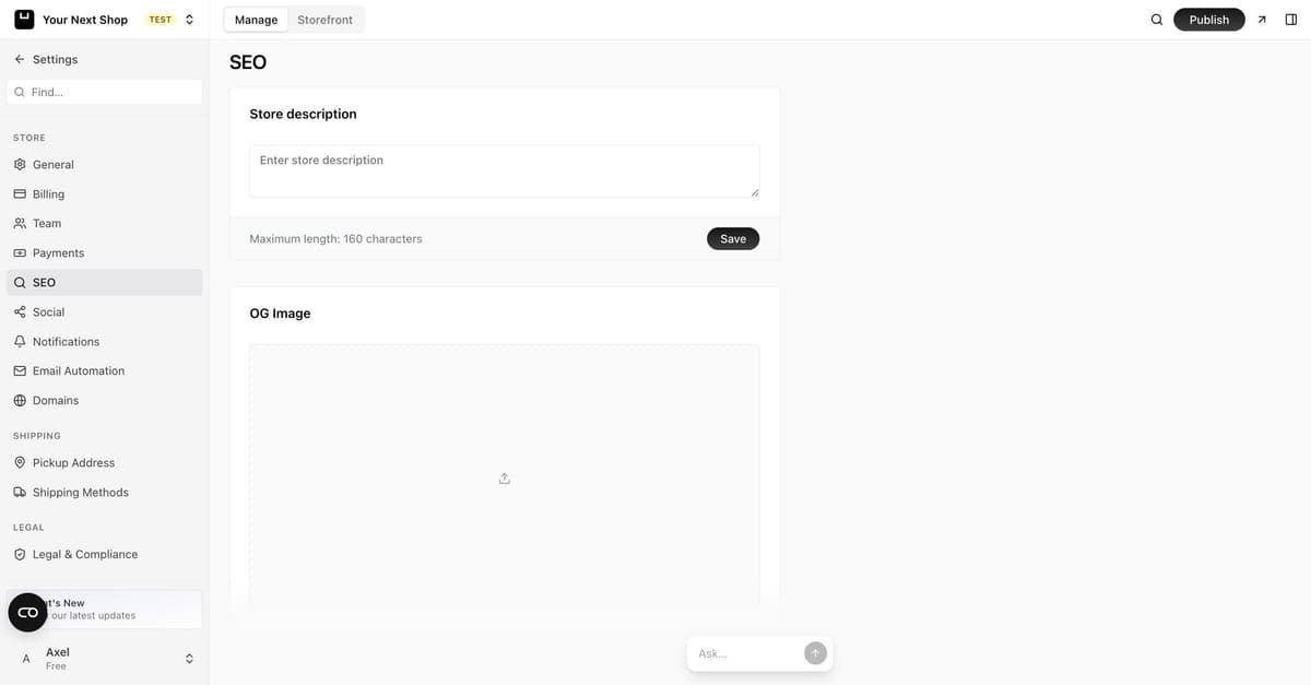 Content & SEO product preview