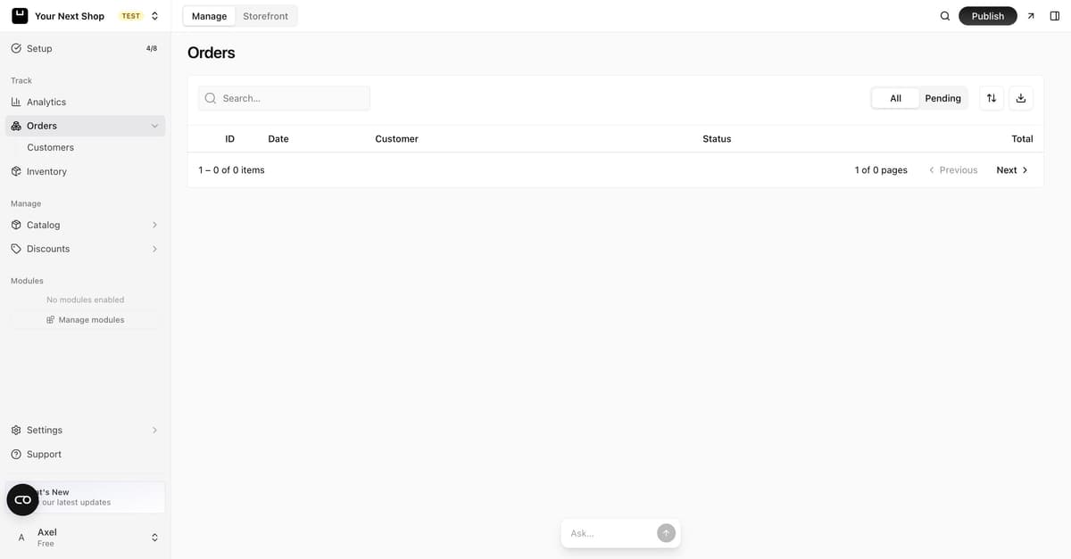 Orders & Fulfillment product preview