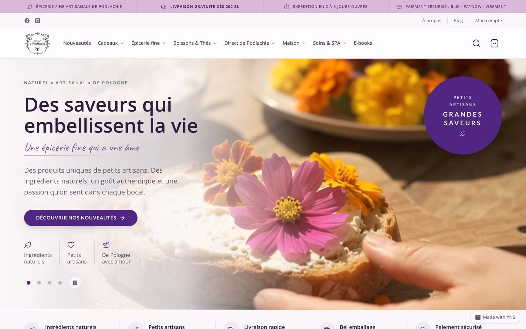 La nouvelle boutique Kasia z Podlasia sur YNS