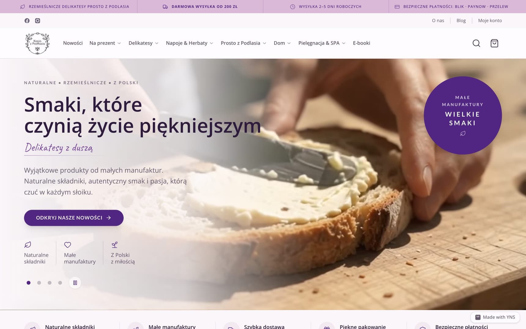 Nowy sklep Kasi z Podlasia na YNS
