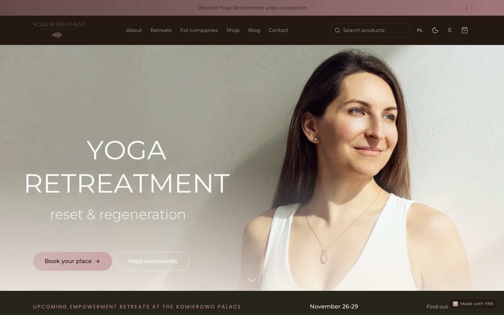 The new Yoga Retreatment store on YNS