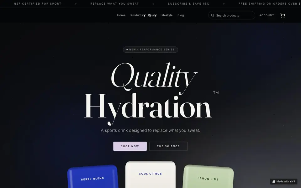 Obsidian store template, home page
