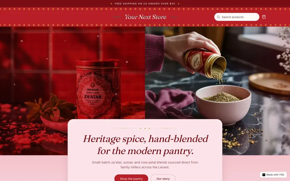 Souk store template, home page