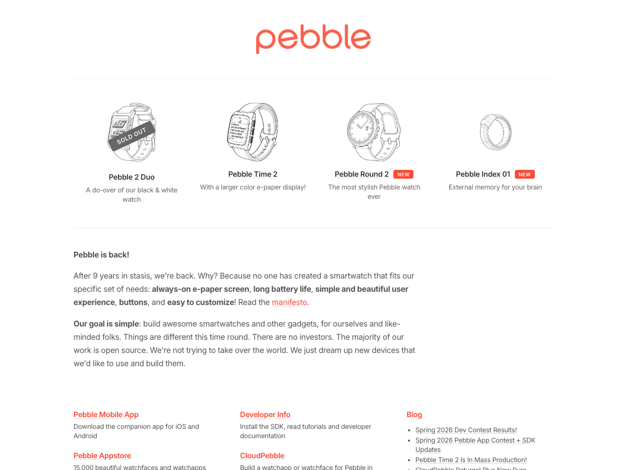 rePebble storefront on YNS